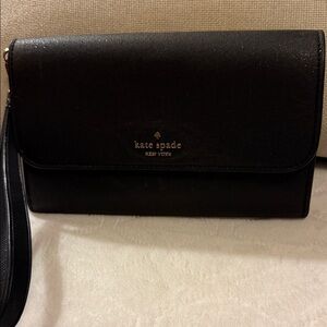 Kate Spade Black Wristlet Clutch